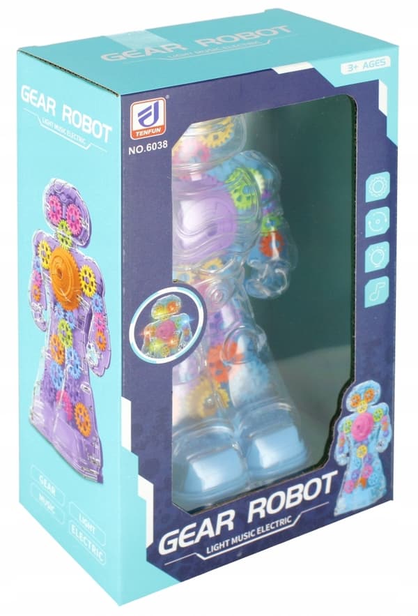 COLOURFUL ROBOT WITH TURBINES for children – MEGA CREATIVE INTERACTIVE ROBOT TOY