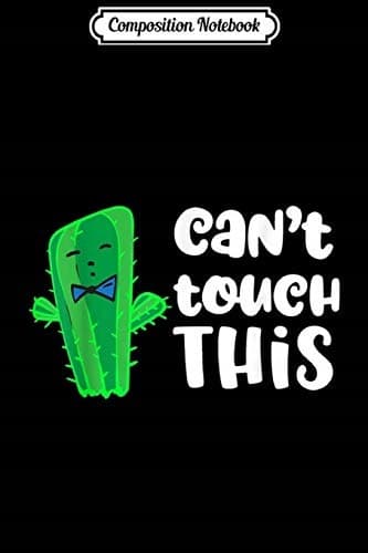 Composition Notebook: 'Can't Touch This' Bowtie – A Funny Novelty Journal/Notebook