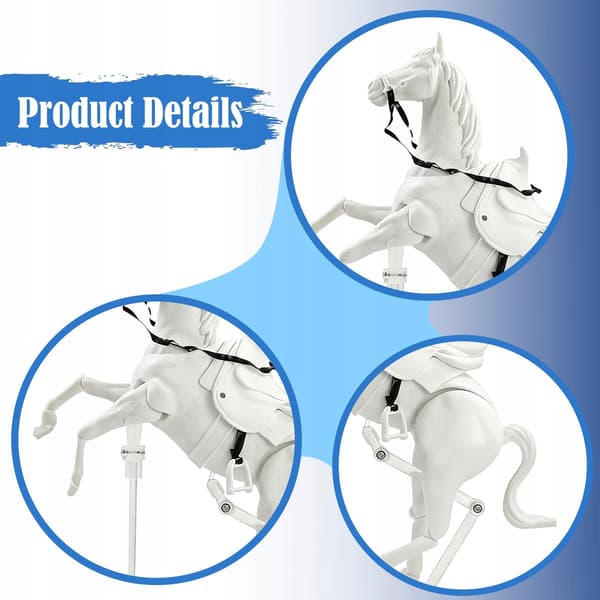 Horse figurine model Animal model collection Realistic movable joint