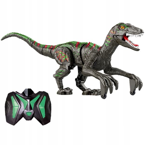 REMOTE-CONTROLLED DINOSAUR WITH LIGHTS AND SOUNDS