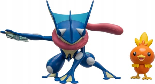 ACTION FIGURES: GRENINJA SET (11 CM) AND TORCHIC SET (5 CM) WITH ACCESSORIES