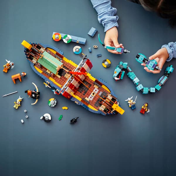 LEGO Creator 3-in-1 31132 Viking Ship and Midgard Serpent
