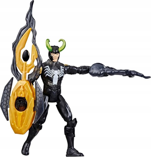 AVENGERS VENOMIZED LOKI SET: 10 CM LOKI FIGURINE + ACCESSORIES