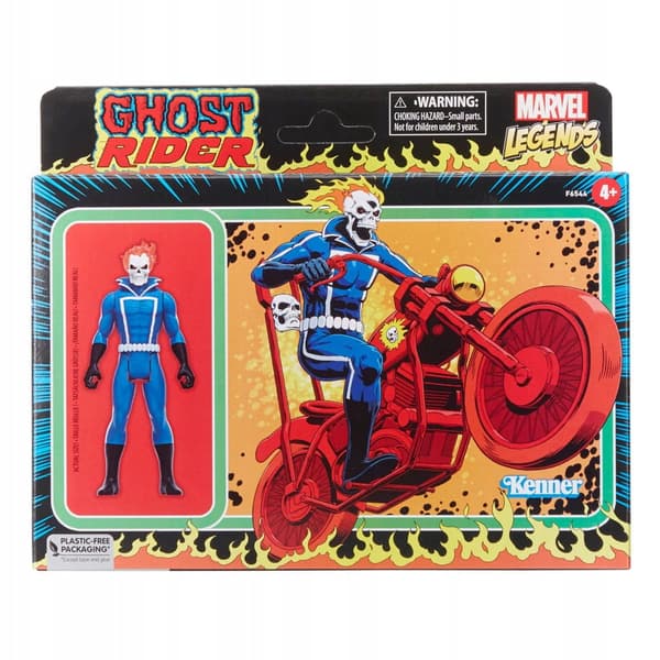 Hasbro Retro Marvel Legends Ghost Rider figurine, 10 cm