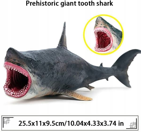Shark Action Figures Simulation: Hand-painted miniature marine life