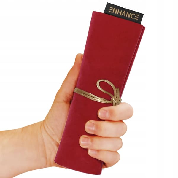 Enhance - Tabletop Roll on a Scroll Bag (case + set of dice) - Red