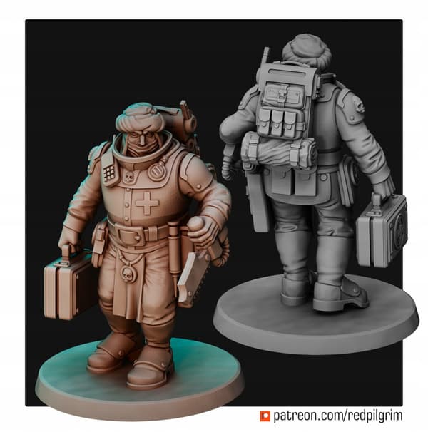 Advance Team x5 Red Pilgrim Miniatures 28 mm