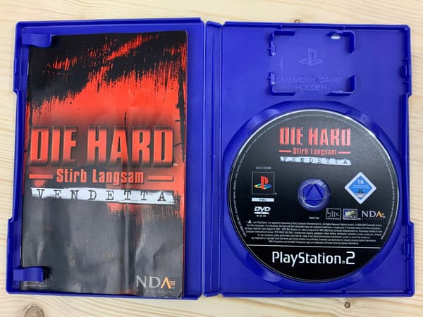DIE HARD VENDETTA – album, in excellent condition, complete PS2 set