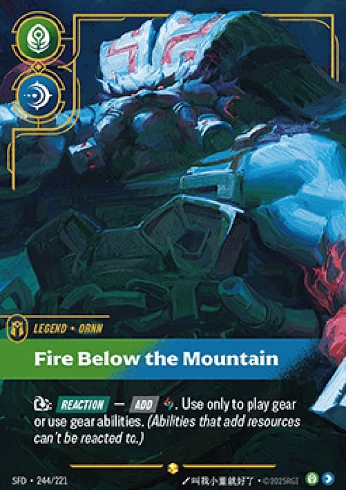 Riftbound SFD Ornn, Fire Below the Mountain