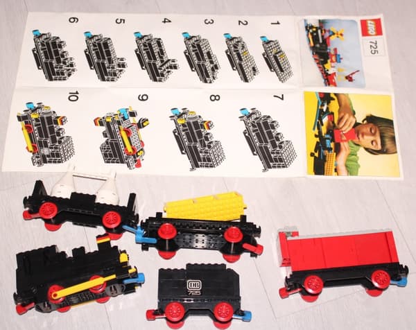 LEGO CITY TOWN TRAIN 725 BOX INSTRUCTIONS 12V Freight Train and Track