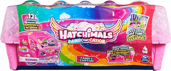 Spin Master Hatchimals Rainbow-Cation Wolf Family Figure Set