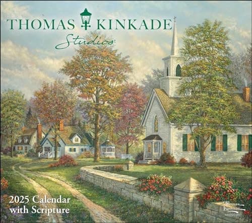 Kinkade, Thomas Thomas Kinkade Studios 2025 Deluxe Wall Calendar with Scrip