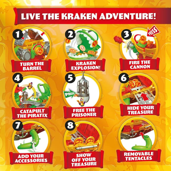 Magicbox Kraken ship with Piratix figures