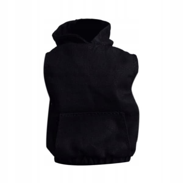 1/12 scale hooded top - Soft, black dress