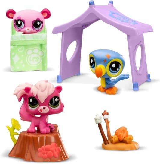 Littlest PetShop 3 pets + accessories BF00574