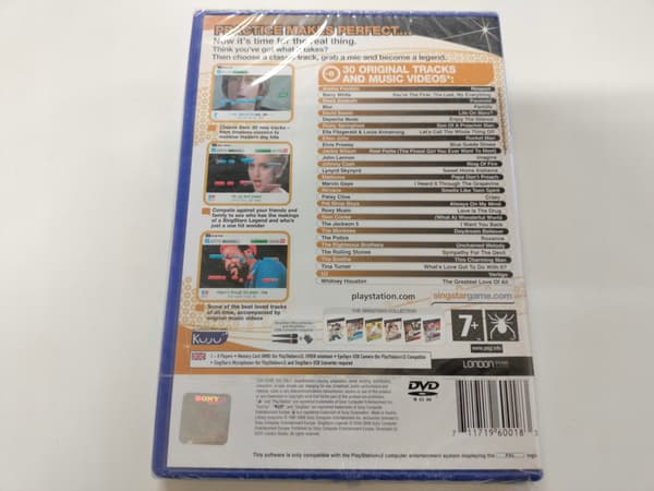 SINGSTAR LEGENDS PS2 PAL ENG WRAP-AROUND COVER