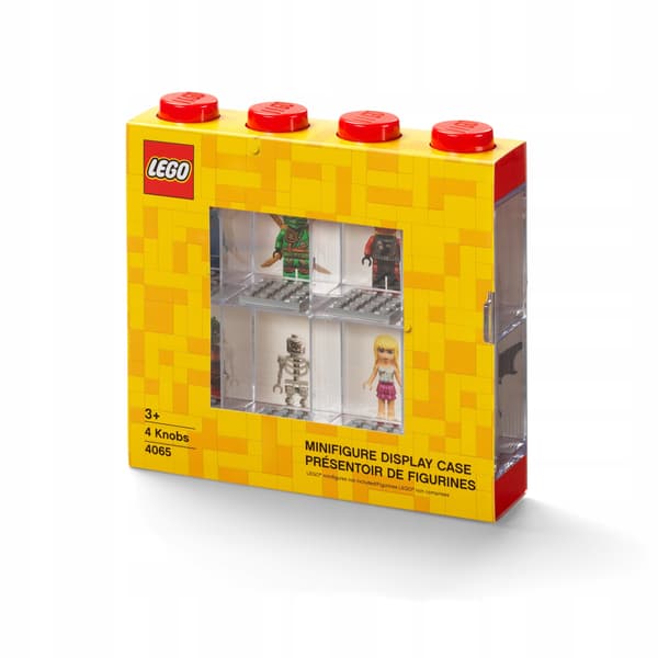 LEGO Display Case for Minifigures 8 Red 4065