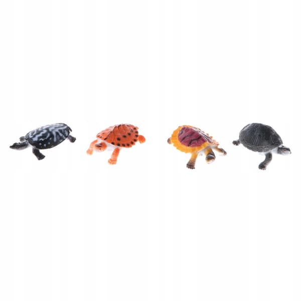 16 PVC Tortoise-themed Educational Figures for Children
