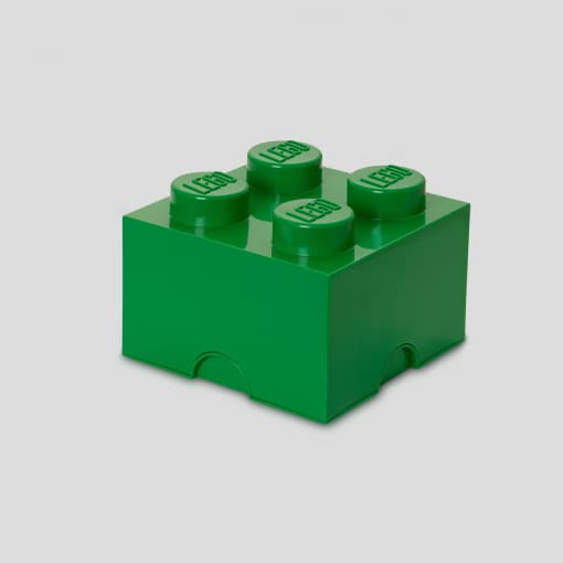 LEGO 40031734 2x2 dark green brick container