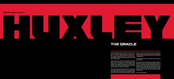HUXLEY: The Oracle by Ben Mauro