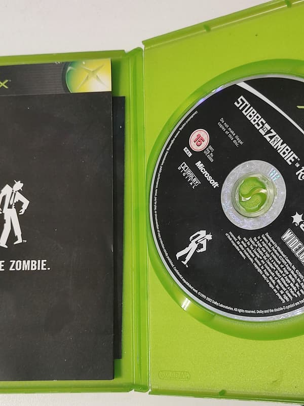 XBOX STUBBS THE ZOMBIE REBEL WITHOUT A PULSE X BOX CLASSIC