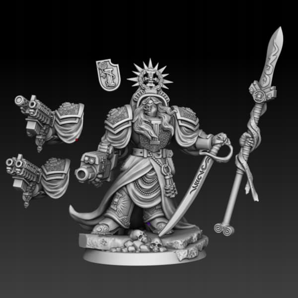 Heavy Armour Inquisition Champion – Proxy Model for D&D and GURPS