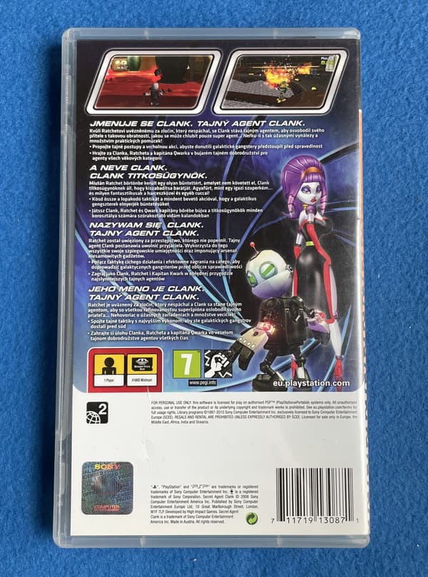 Secret Agent Clank PSP PAL