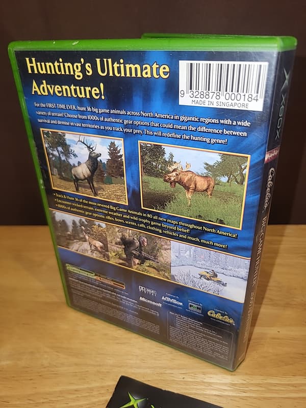 CABELAS BIG GAME HUNTER 2005 ADVENTURES – XBOX – COMPLETE SET