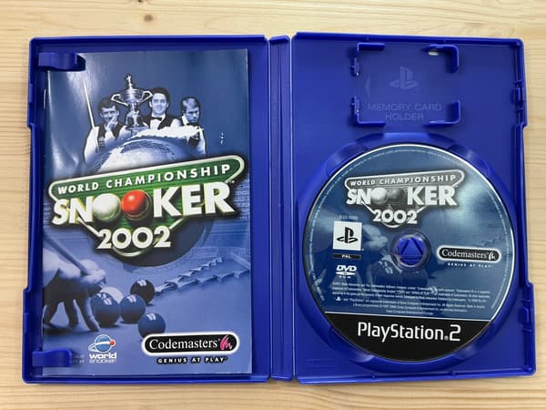 WORLD CHAMPIONSHIP SNOOKER 2002 – ‘Ideal’ disc – PS2 complete set