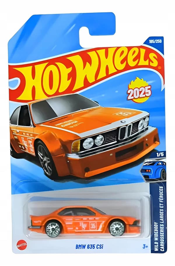 Hot Wheels BMW 635 CSi Orange 1:64 Scale Model
