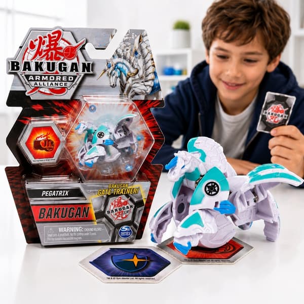 Bakugan Armoured Alliance Pegatrix Figure – Sphere 6+ Gate Trainer Figure