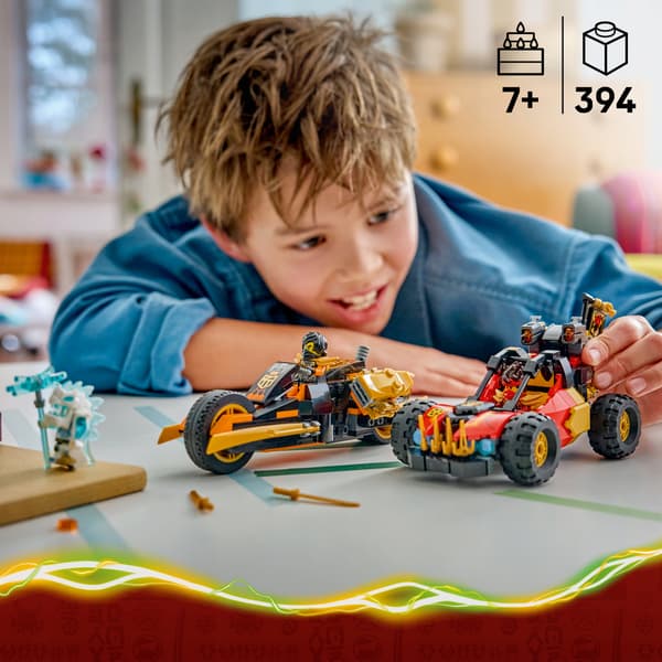 LEGO NINJAGO Kai and Cole’s Multi-Function Vehicles 71864