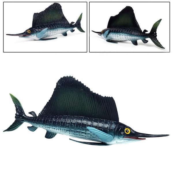 Simulation Marine Animal Figures, Educational Science Toy: Sailfish