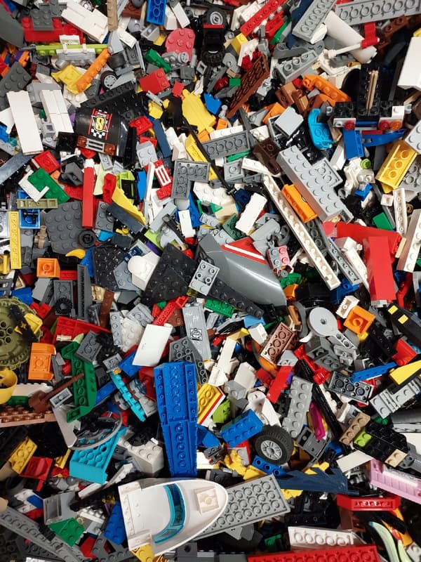 LEGO bricks, 1 kg, assorted colours – creative, original building pieces