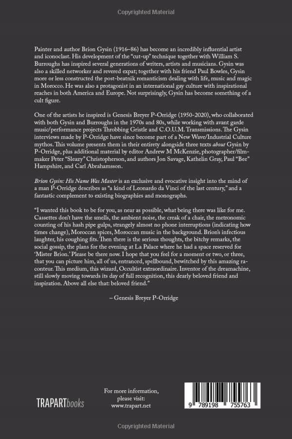 P-Orridge, Genesis Breyer Brion Gysin: His Name Was Master: (Expanded Edition)