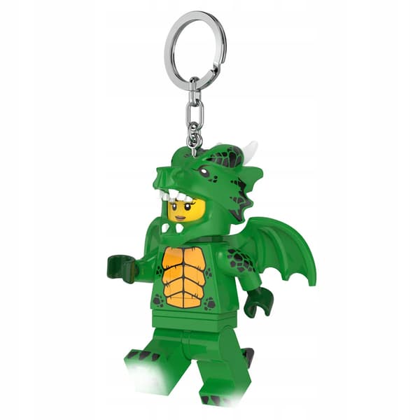 LEGO LED TORCH KEYRING: Green Dragon Girl KEYRING Minifigures