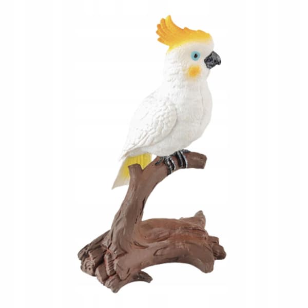 Parrot Model Statue – Lifelike, Small, Portable Collectables – Yellow Head