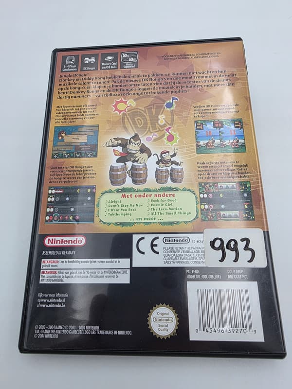 NINTENDO GAMECUBE DONKEY KONGA PAL VERSION – ORIGINAL