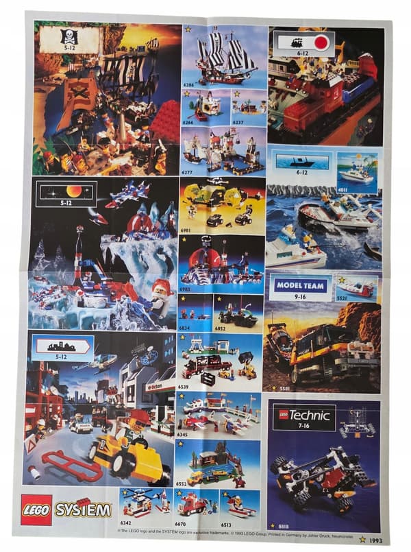 LEGO LEAFLET Poster 1993 Castle 110083-EU/OS