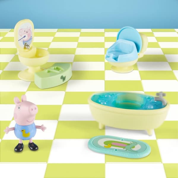 PEPPA PIG JERZYK’S BATH TIME BATHROOM SET WITH 7 ACCESSORIES
