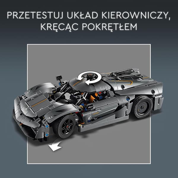LEGO Technic Grey Koenigsegg Jesko Absolut Hypercar