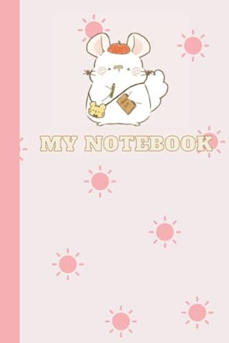 My Notebook: a cute pink aesthetic sun mouse notebook