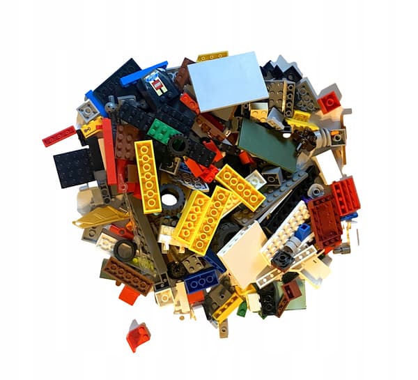 LEGO bricks, 1 kg by weight – Mixed Assortment: Original, second-hand LEGO bricks