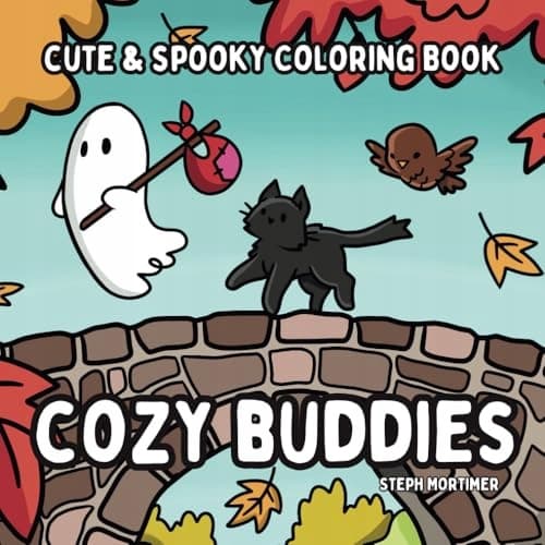 Mortimer, Steph *Cozy Buddies: Cute and Spooky Colouring Book*: Bold and Easy