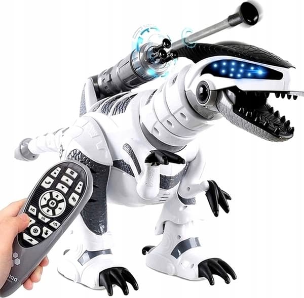 LARGE INTERACTIVE DINOSAUR – A SMART, REMOTE-CONTROLLED ROBOT THAT SHOOTS AND WALKS