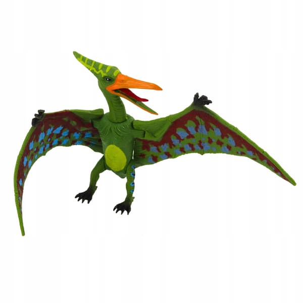 Set of 4 Movable-Legged Dinosaur Figures with Opening Maws