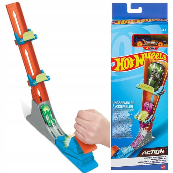 HOT WHEELS VERTICAL RALLY CHALLENGE SET + HDR82 CAR