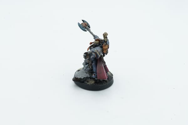 Warhammer 40k Space Wolves Wolf Lord Krom Dragongaze plastic figurine