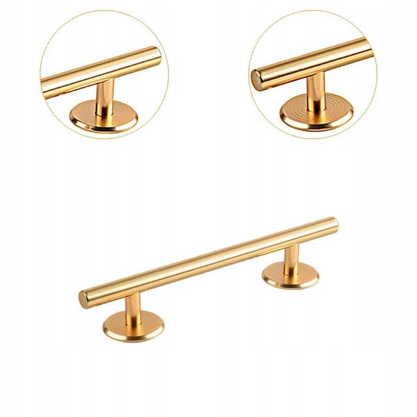 Round Finger Mini Skateboard Rail Game Gold 20 cm