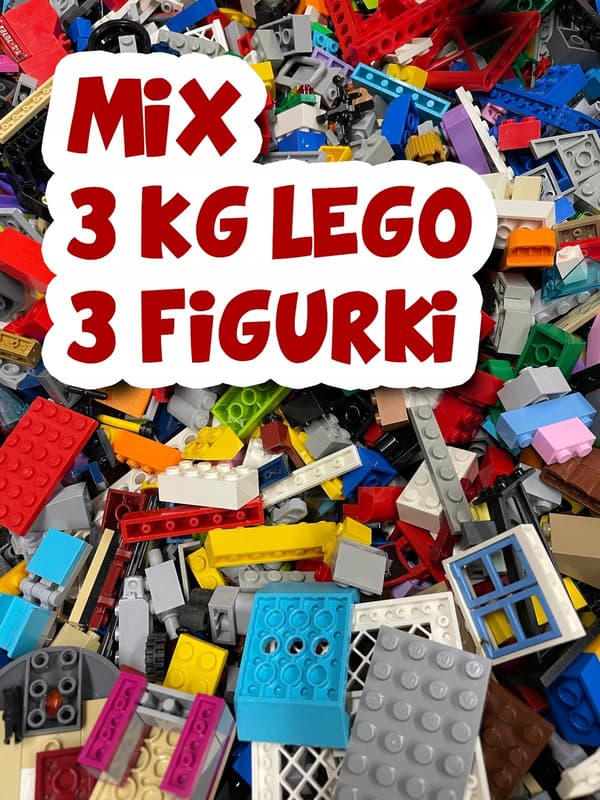 LEGO Mixed Bricks (Random Selection) 3 kg + 3 random minifigures
